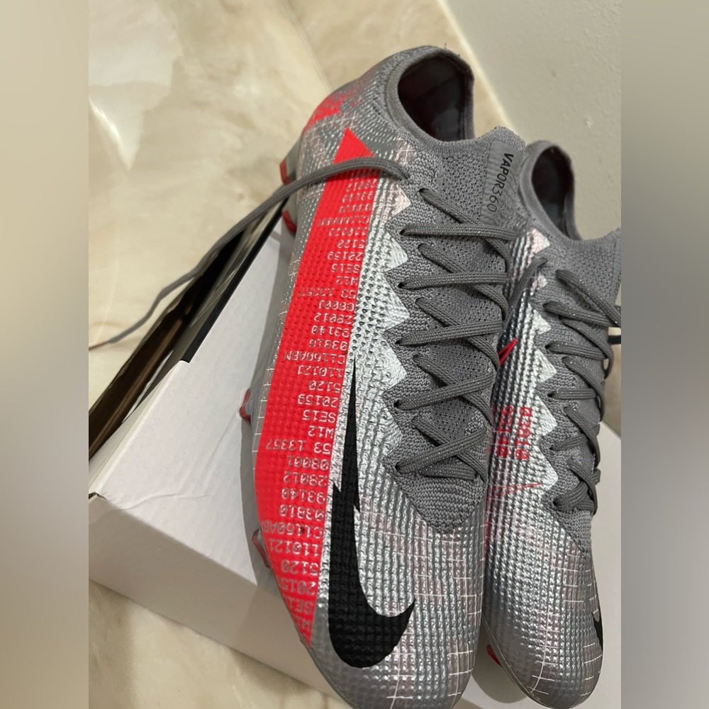 COPY - Nike Mercurial Vapor 13 Elite FG -'Metallic Grey Crimson' AQ4176-906